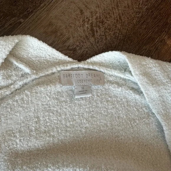 Barefoot Dreams CozyChic Lite Cardigan Cream - Picture 4 of 4